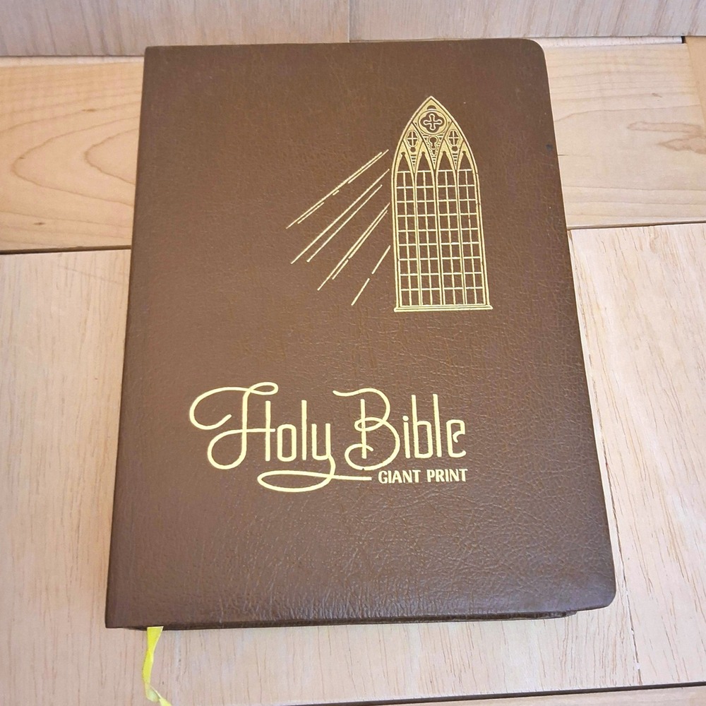 Crusade Bible Publishers KJV Brown NIB Giant Print Red Letter 1973